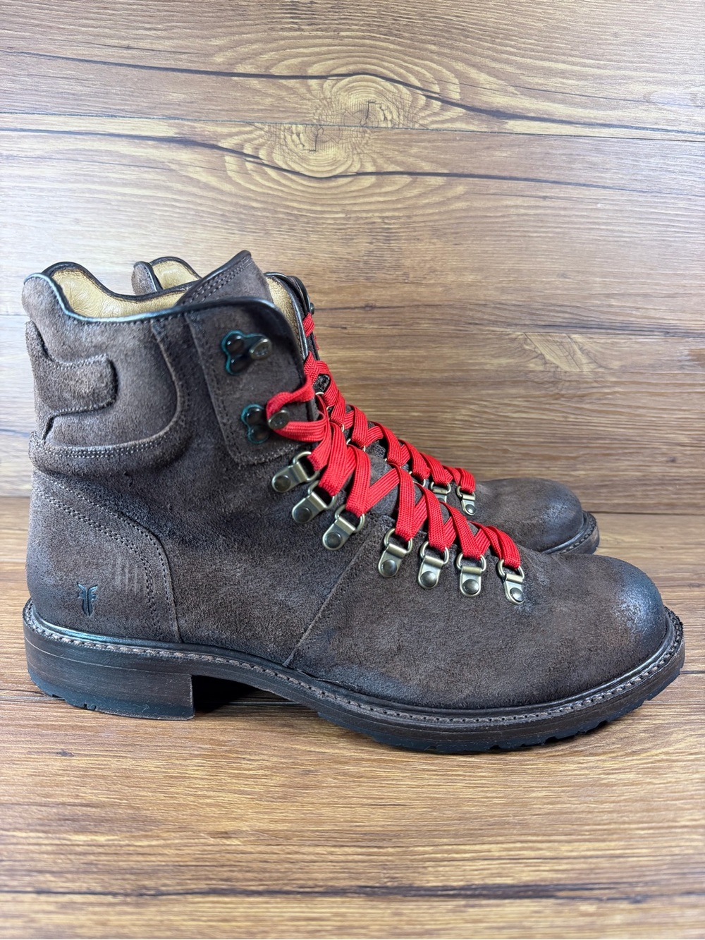 Frye Rogan Alpine Hiker Leather Boots Mens Size 11.5 Lace Up Shoes - Picture 11 of 11